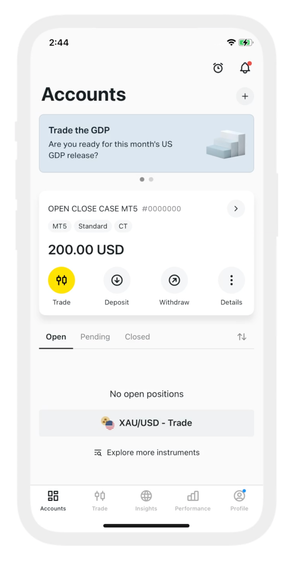 Exness Trade app